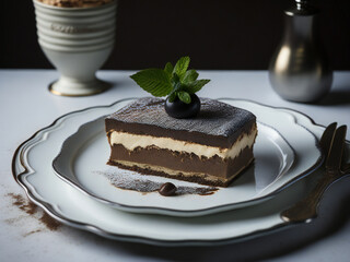 Decadent Tiramisu Delight - Delicia de Tiramisú Decadente (generated with AI)