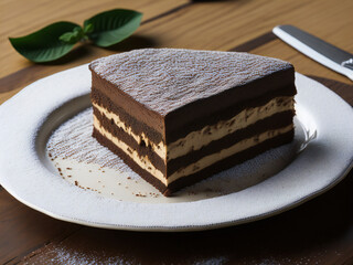 Decadent Tiramisu Delight - Delicia de Tiramisú Decadente (generated with AI)