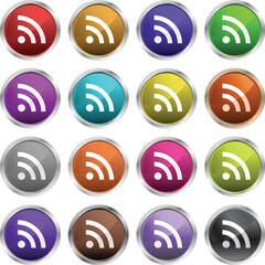 Glossy RSS icons