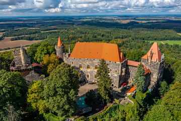 Grodziec Zamek in Poland from above © Roman