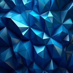 Fototapeta premium abstract blue background with triangles