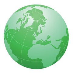 vector globe  isolated on white background