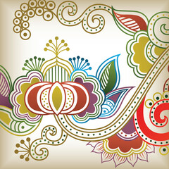 Vector of Abstract Floral Background.