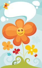 vector illustration of a flower