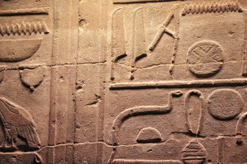 old acient egyptian hieroglyphics texture pattern backdrop