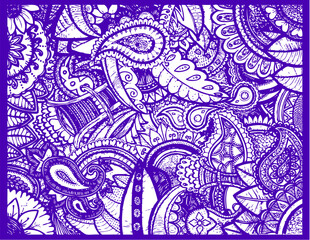 paisley flower element