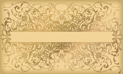 Decorative card with blank space for your adding