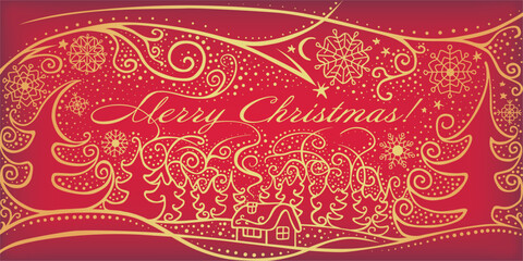 Holiday card "Merry Christmas!"