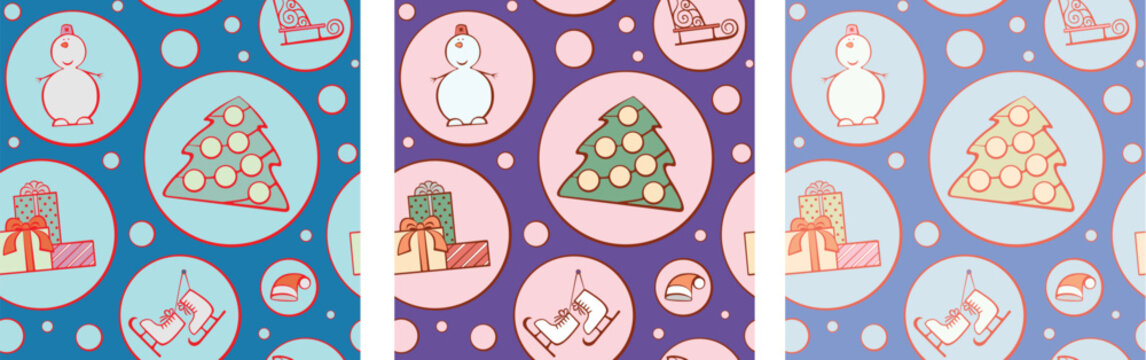 A part of Christmas pattern, that could be enlarge by cloning and putting together.
