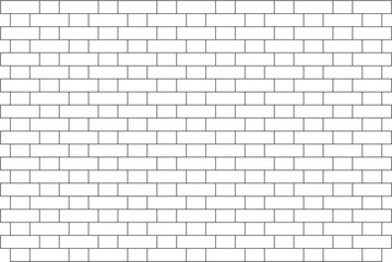 Vector illustration of an English bond brick wall