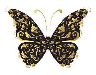 Fototapeta na wymiar Butterfly, ornate for your design