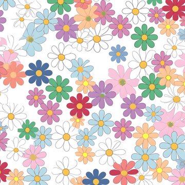 seamless pattern with flowers © Artem