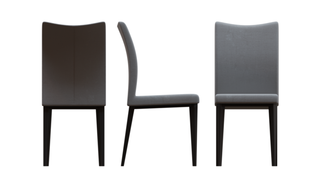 Fabric Seat Dining Chair 03