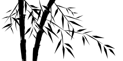 design of chinese bamboo trees, vector illustration
