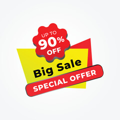 Big sale Special offer discount colorful sticker with up to 90 percent off