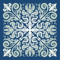 vector ornament In flower style