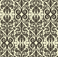 Obraz premium Seamless background from a floral ornament, Fashionable modern wallpaper or textile