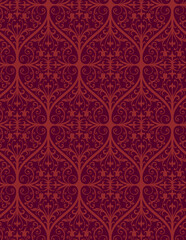 Seamless background from a floral ornament, Fashionable modern wallpaper or textile
