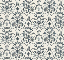 Seamless background from a floral ornament, Fashionable modern wallpaper or textile