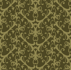 Seamless background from a floral ornament, Fashionable modern wallpaper or textile