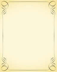 vintage yellow frame for various uses