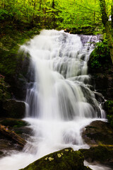 Fototapeta na wymiar Waterfall at Crabtree Falls, Virginia