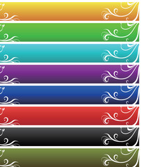 8 Abstract line patterns banners