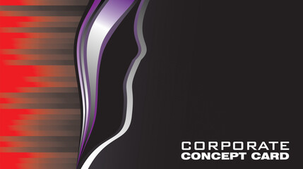 Black and Red Concept Business card