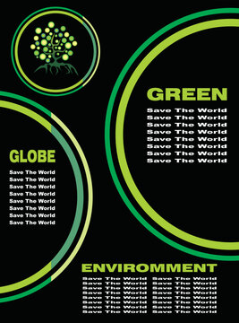Environment Saving and Nature Card background