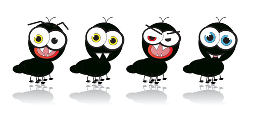 Different ants with different emotions