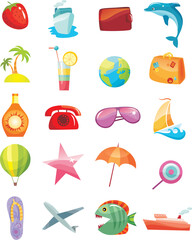 vector illustration set of a different icons