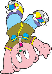 a vector illustration of a cute animal