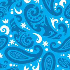 Seamless background from a floral ornament, Fashionable modern wallpaper or textile