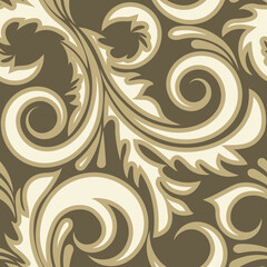 Seamless from beige plant(can be repeated and scaled in any size)