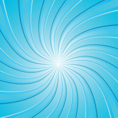 Obraz premium Blue spiral background. Flowing stripes forming a beautiful twist.