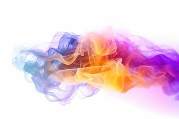 Obraz premium colorful smoke on white