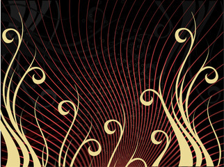 Design abstract background with ornament and lines