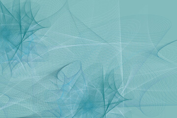 blue abstract background made from curved lines