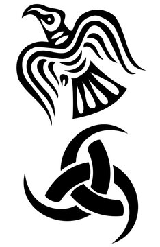 Set of two viking symbols