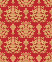 Seamless background from a floral ornament, Fashionable modern wallpaper or textile