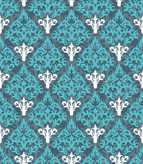 Fototapeta premium Seamless background from a floral ornament, Fashionable modern wallpaper or textile