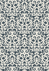 Seamless background from a floral ornament, Fashionable modern wallpaper or textile