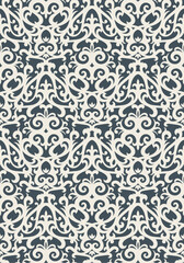 Seamless background from a floral ornament, Fashionable modern wallpaper or textile