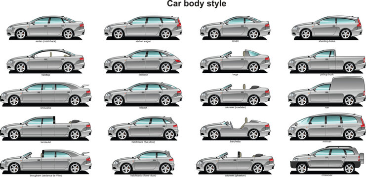 A Vector .eps 8 illustration of  car body style.