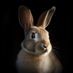 Obraz premium Graceful Presence: Stunning Beveren Bunny