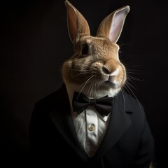 Sleek Sophistication: Elegant Beveren Bunny