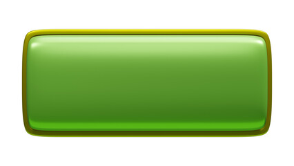 slightly rounded green button with yellow frame ui