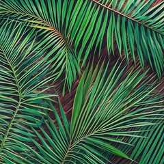 palm leaves background