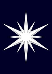 illustration of star icon , star symbol logo