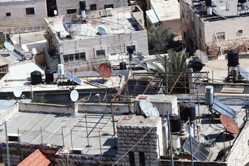 old slum slums township buildings view